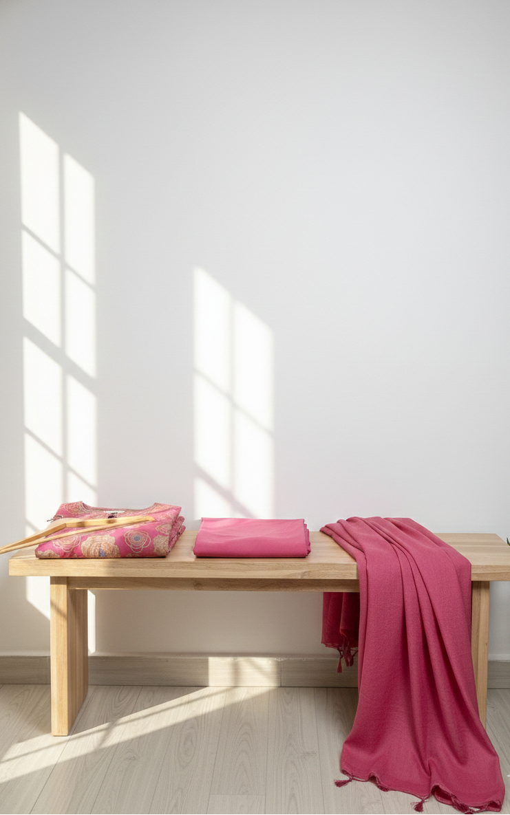 The Rose pink floral set