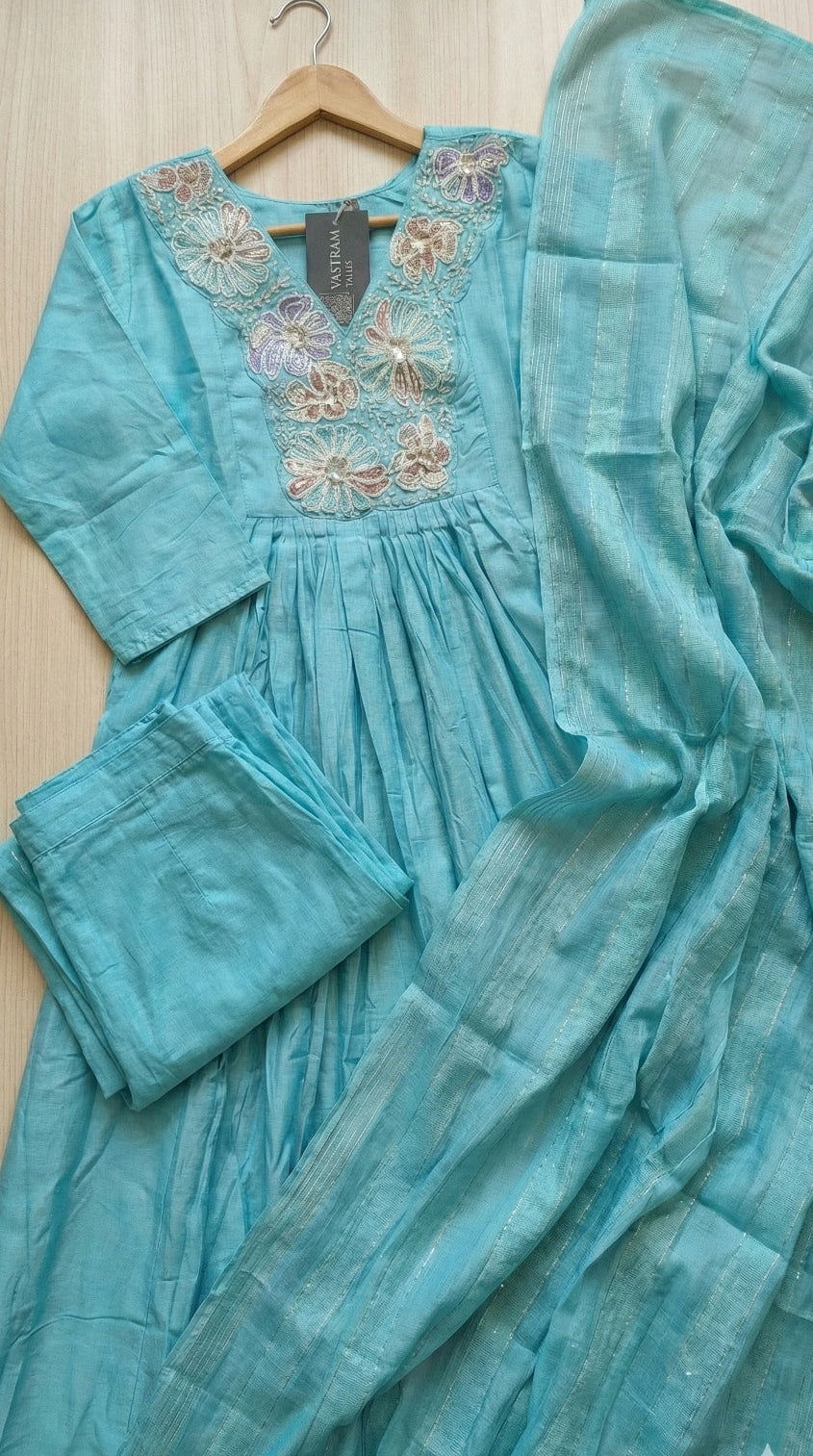 Blue Bliss Anarkali