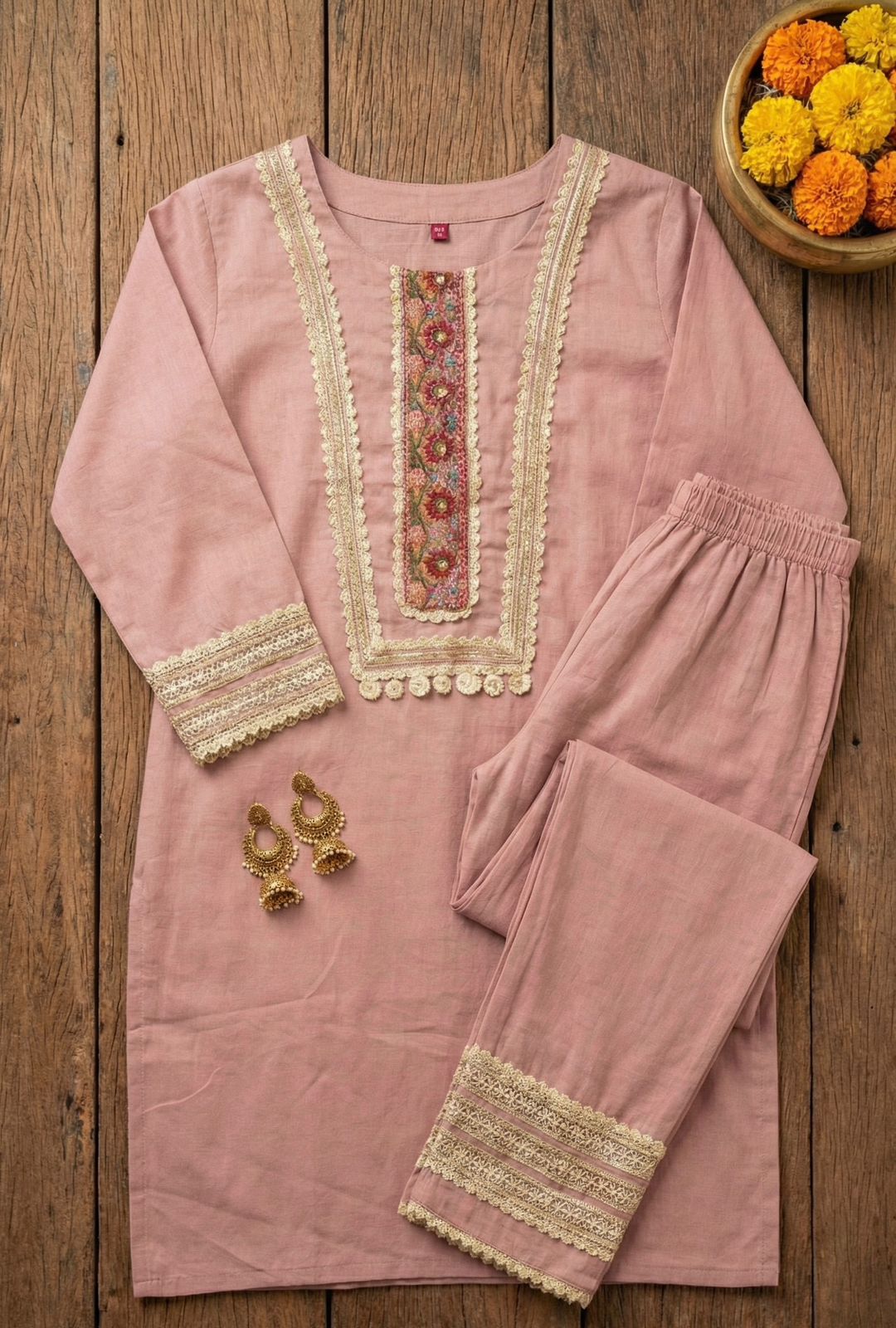 Boho-Chic in Dusty Rose  Cord set