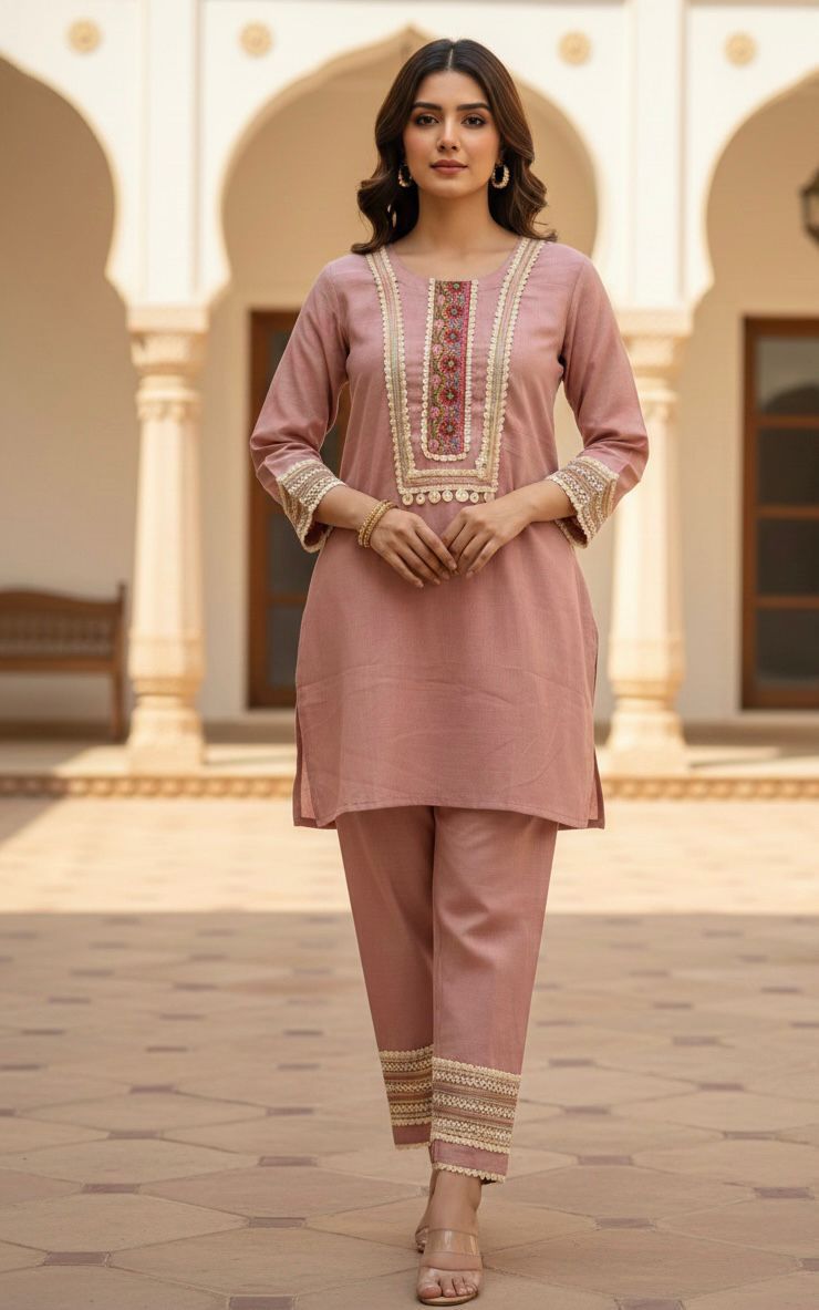 Boho-Chic in Dusty Rose  Cord set