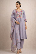 Lilac Phool Kurta Set